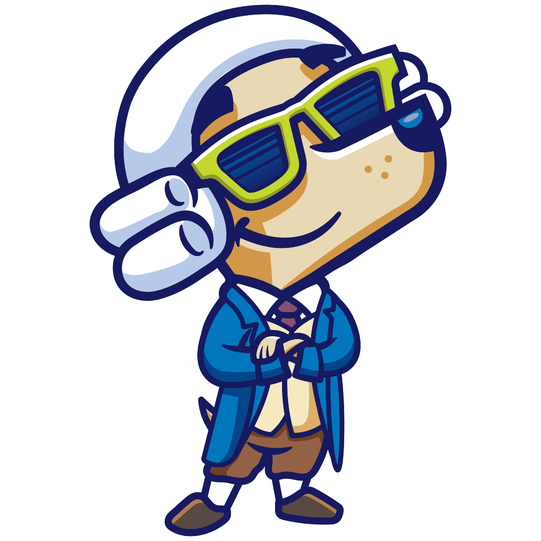 Way Cool's Ben Franklin Dog mascot — a penny saved, a comfort earned