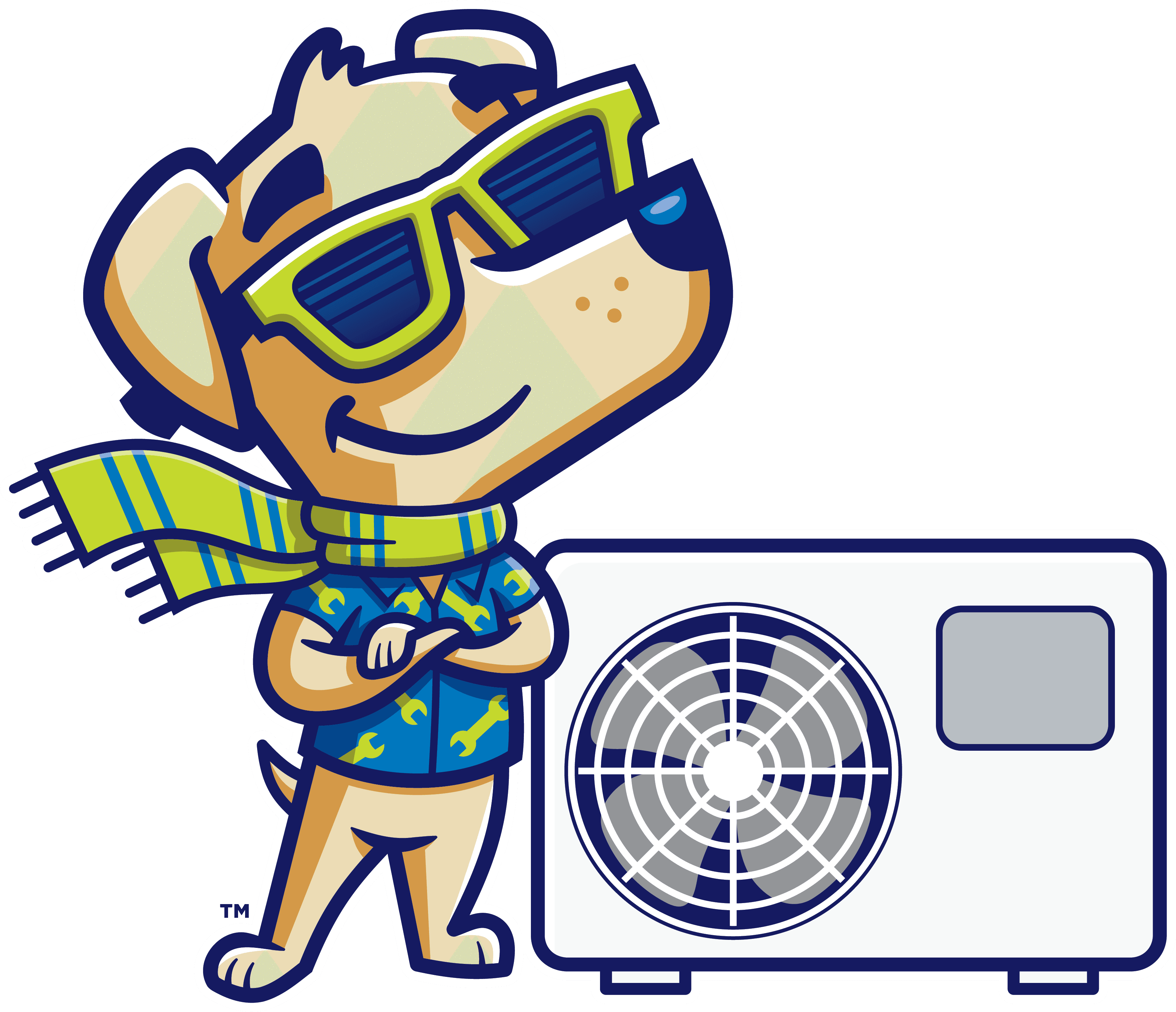 Way Cool HVAC mascot