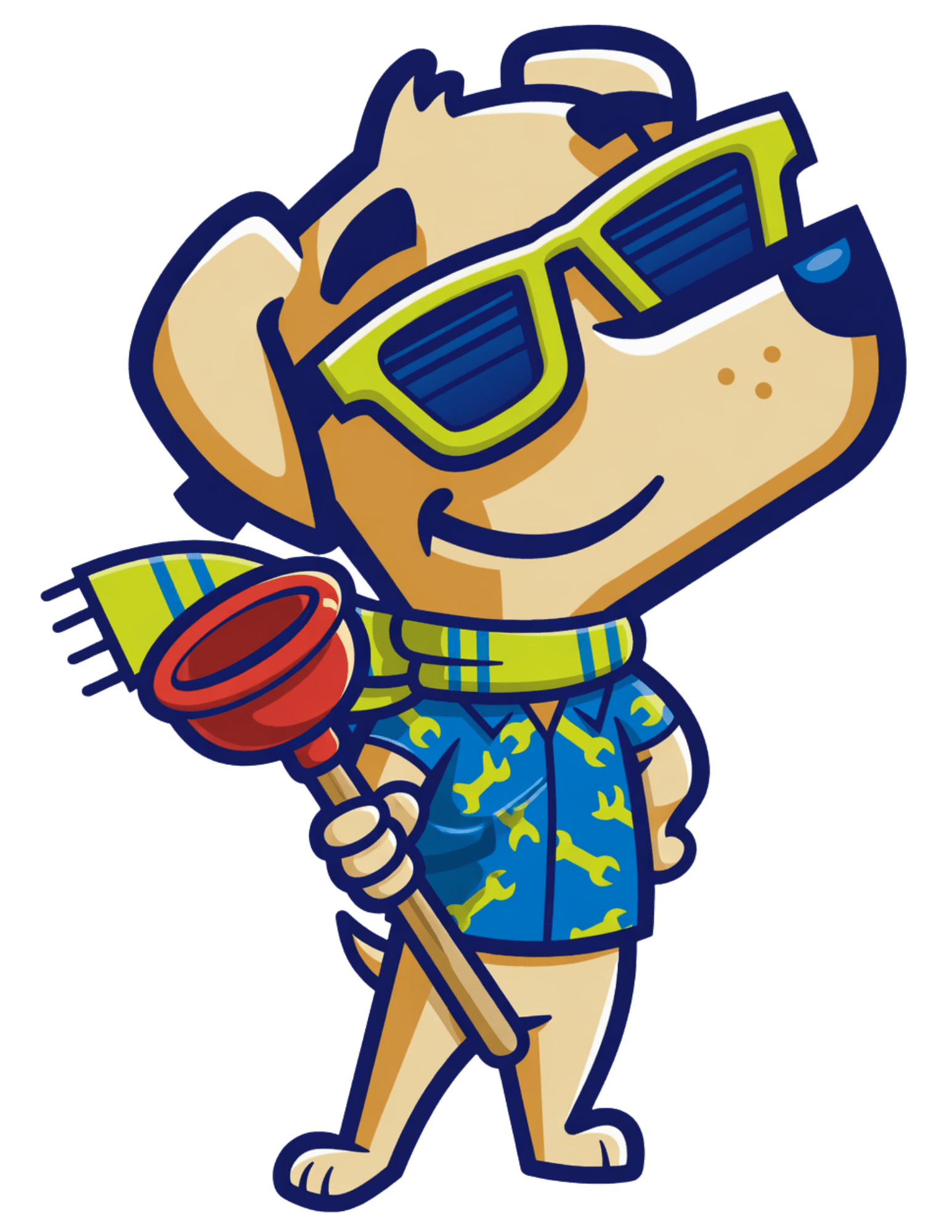 Way Cool plumbing mascot