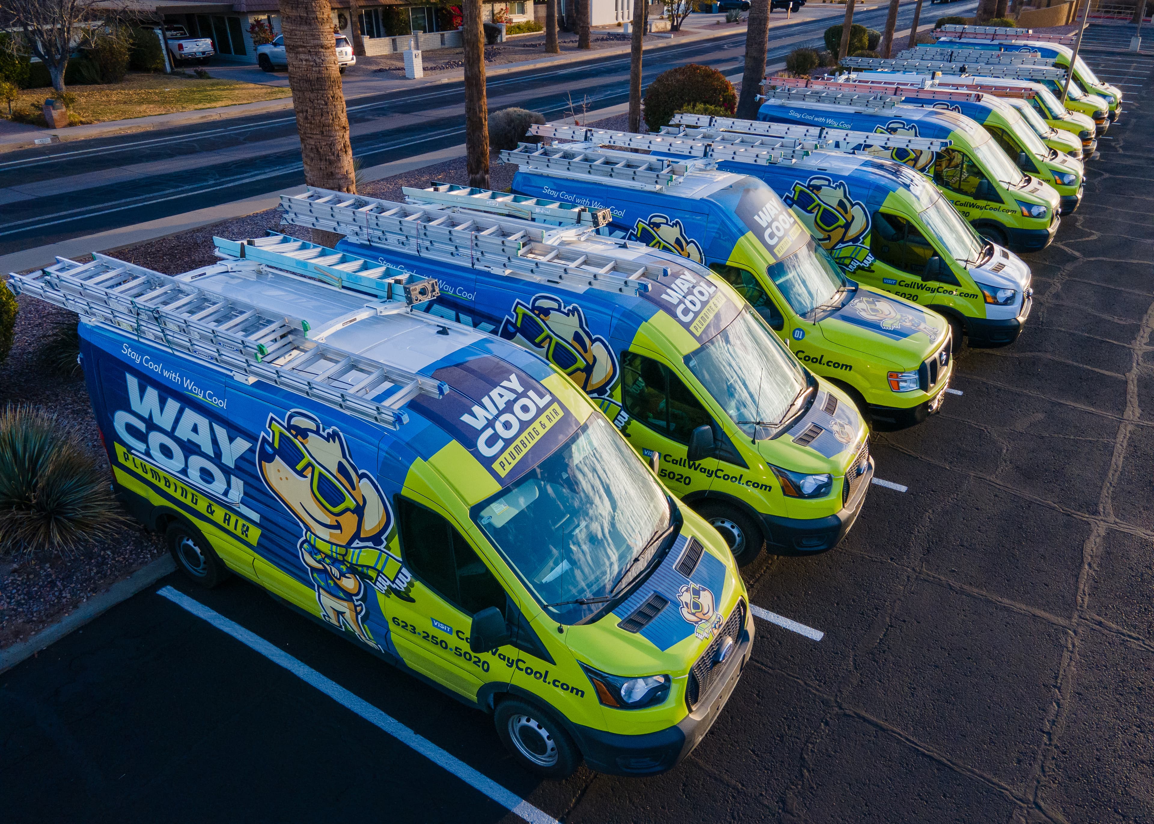 Way Cool service van fleet in Phoenix