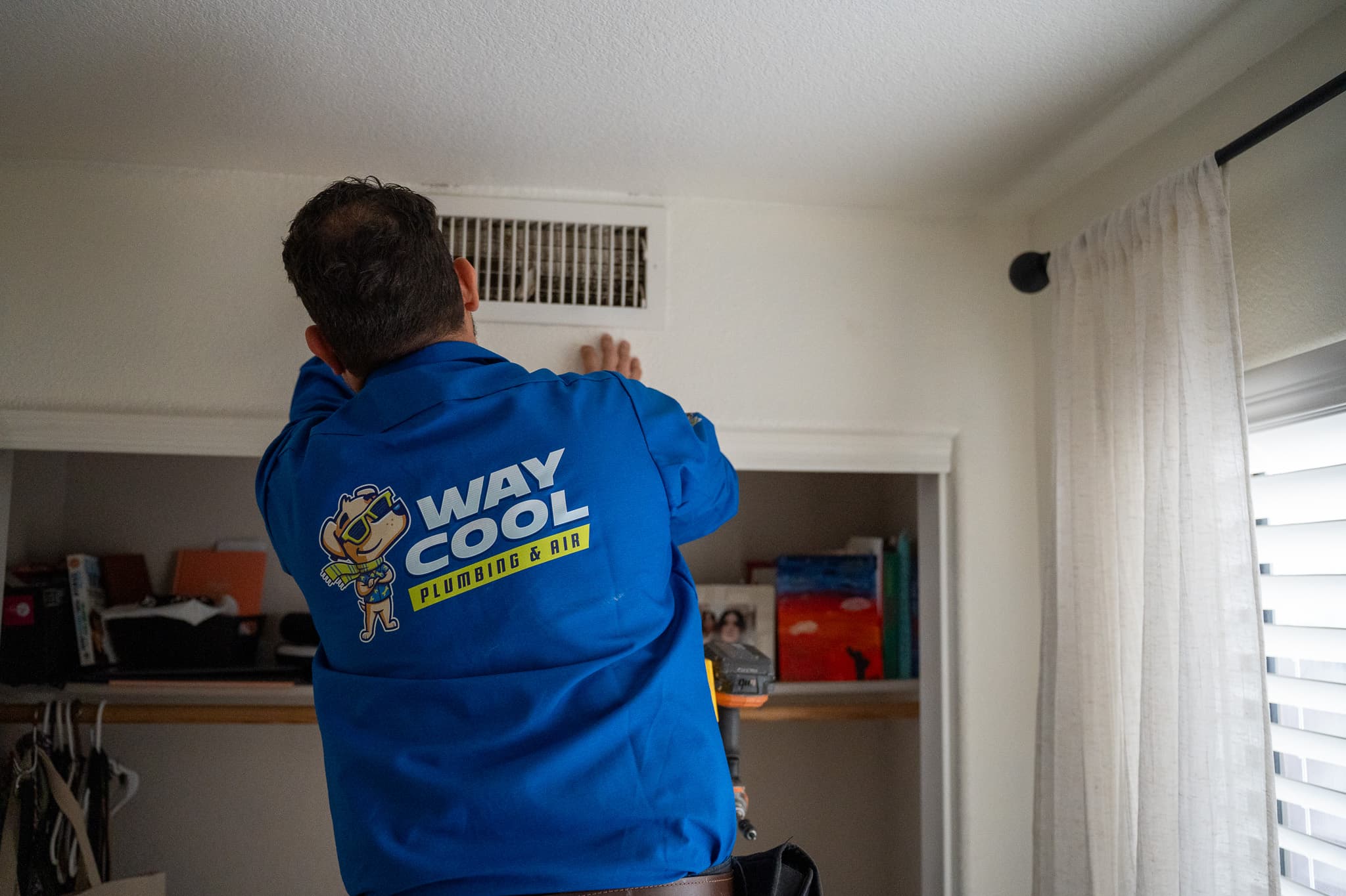 Duct cleaning with negative-pressure equipment