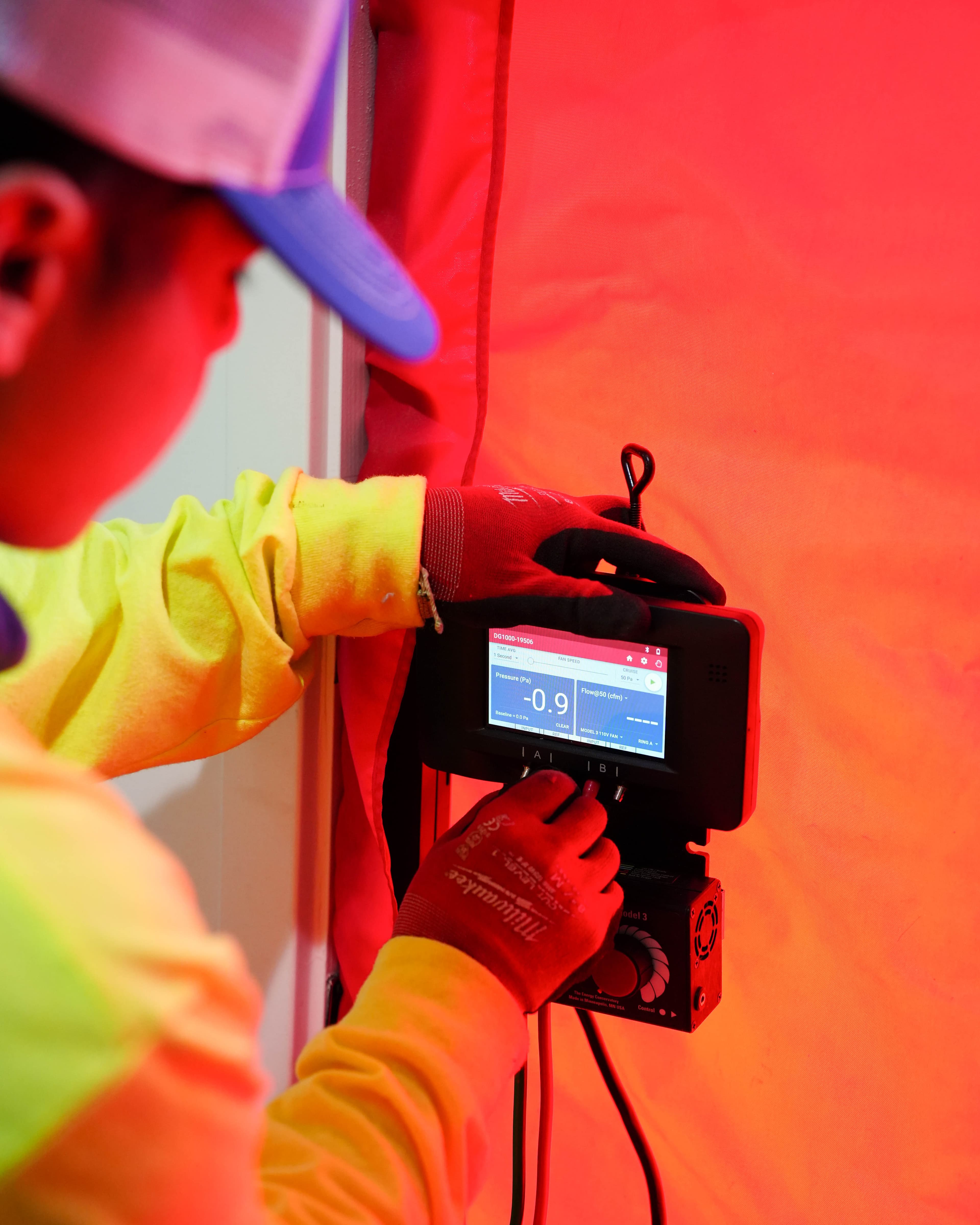 Thermal camera imaging during home energy audit