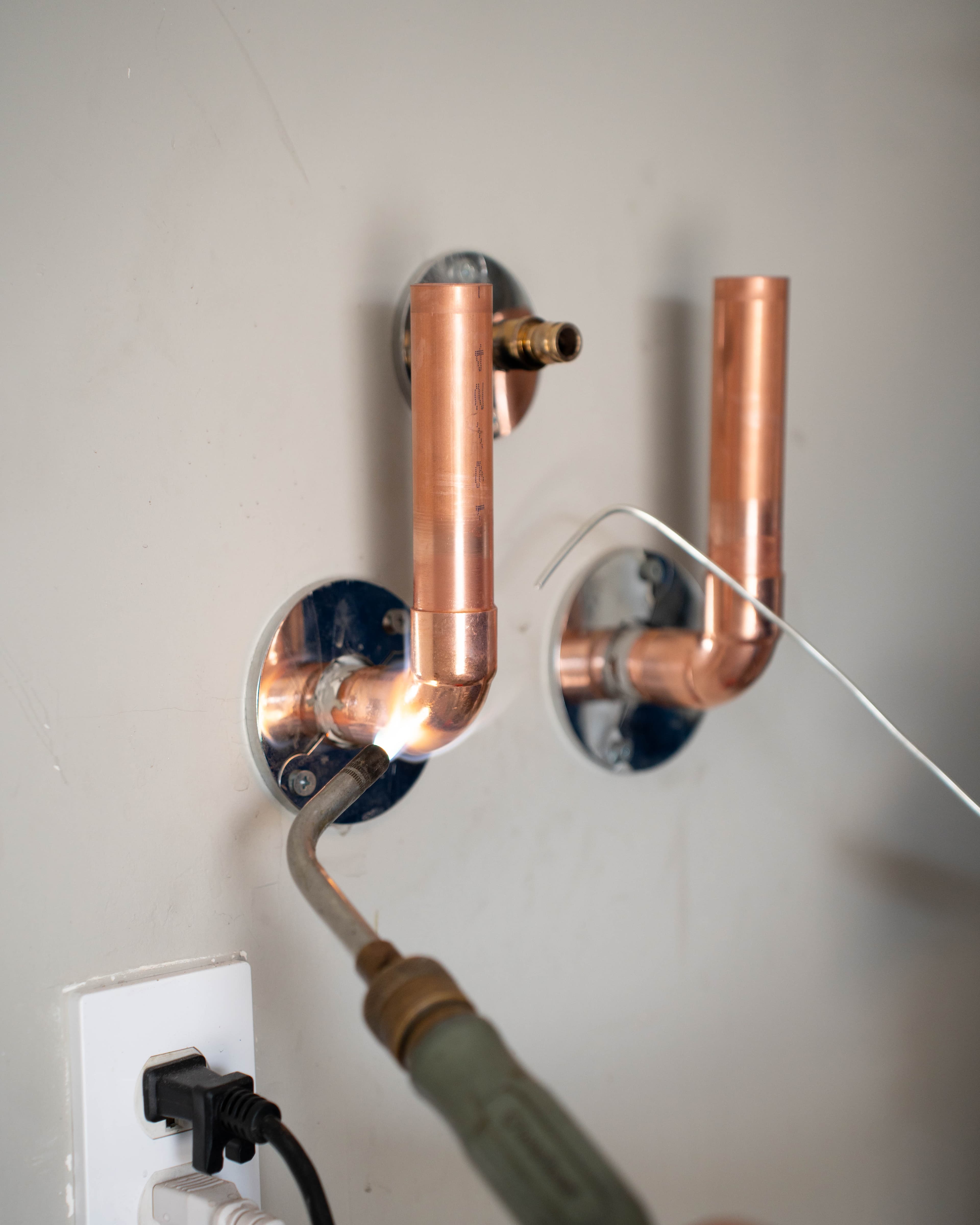 Way Cool plumbing repair work in progress