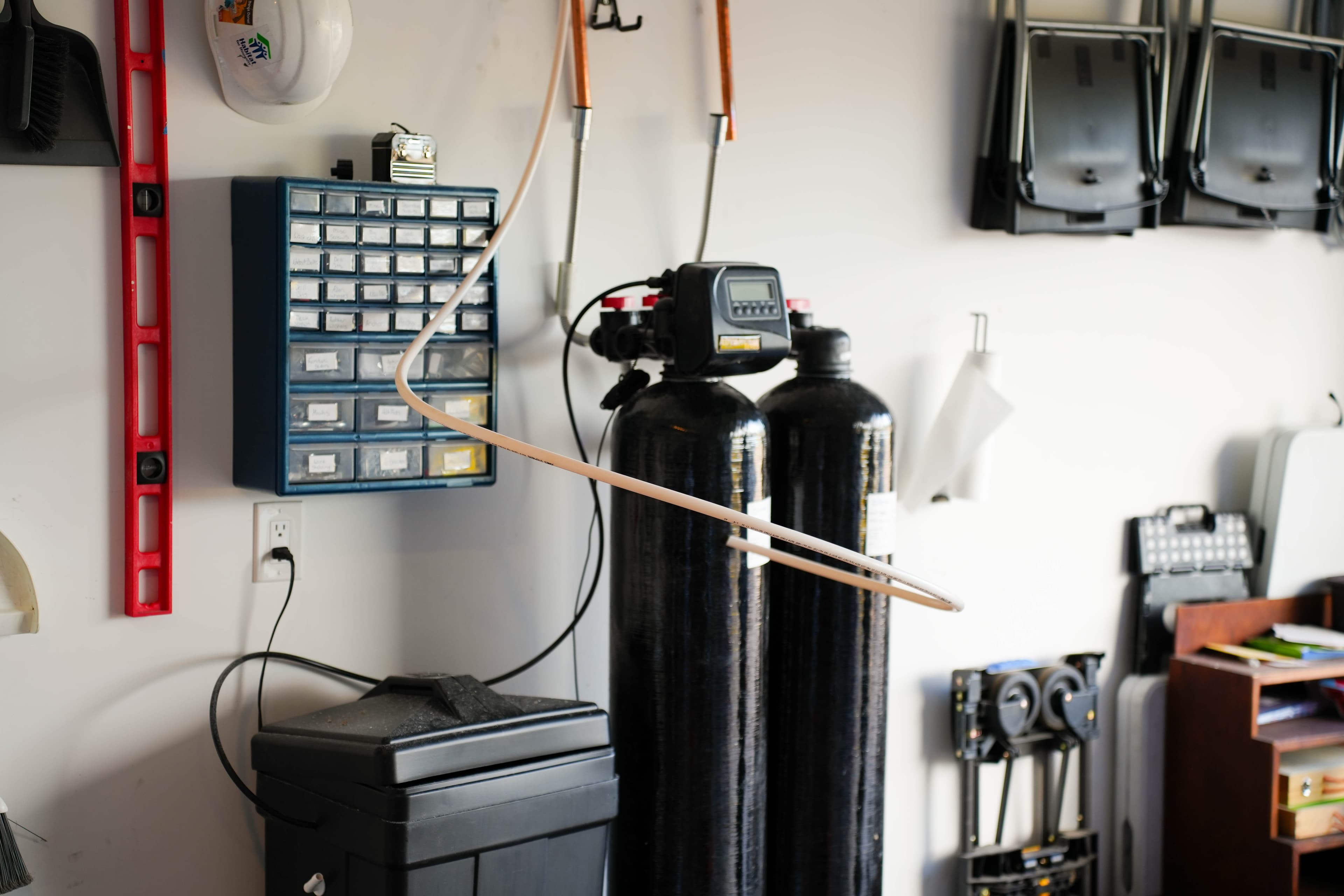 Whole-home water softener installation